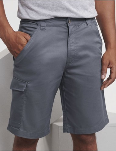 RUS-0R002M0-Workwear Polycotton Twill Shorts